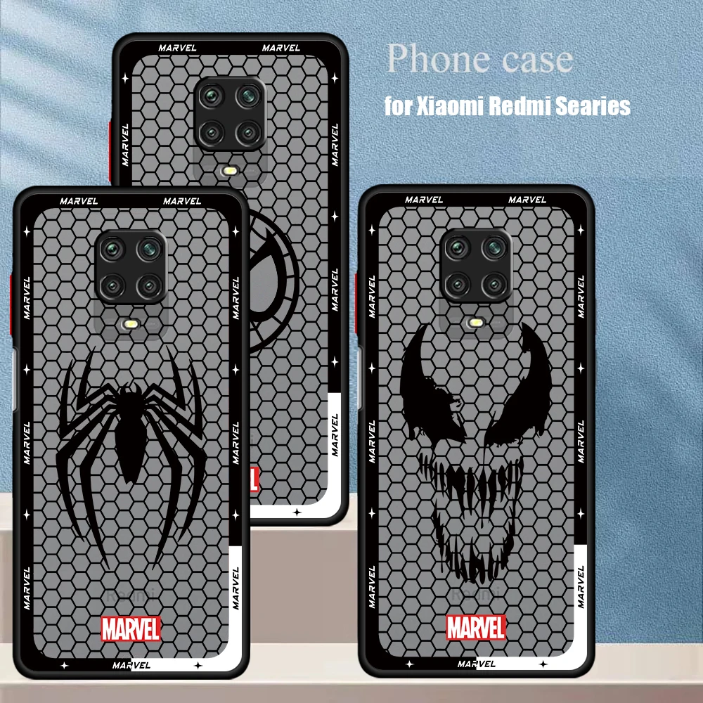 Marvel Sipiderman Phone Case for Redmi Note 7 8 Pro 8T 9 Pro 9S 10 4G 5G 10 11S 10 11 12 13Pro 10Lite 12 13ProPlus5G 12 13 4G 5G - imagen 2