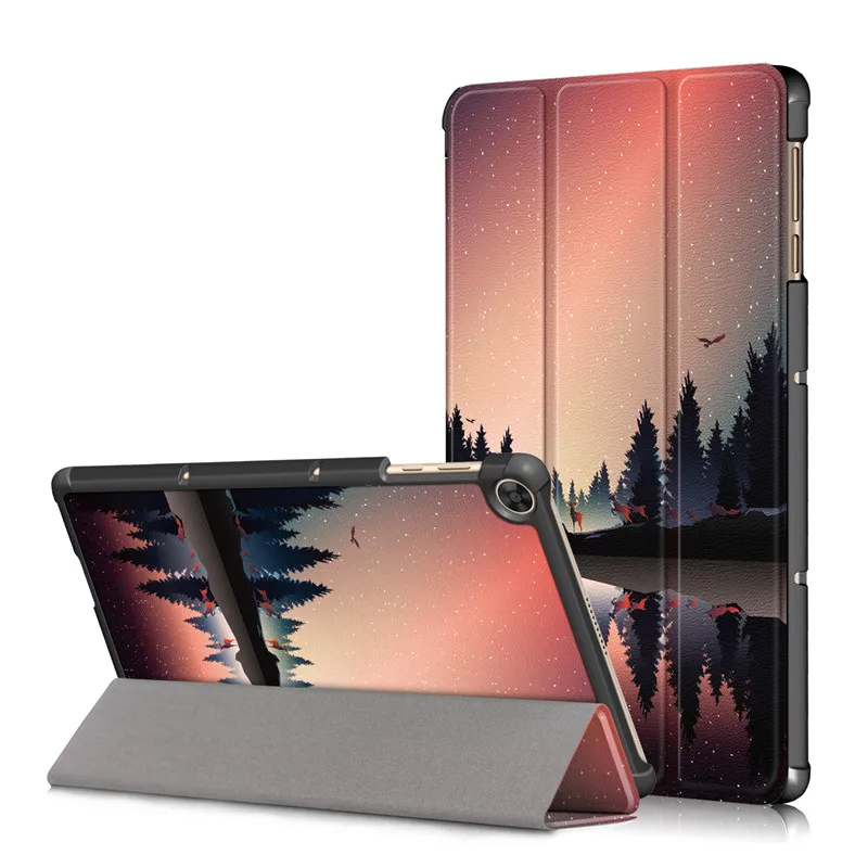 Funda de cuero para tableta Honor Pad X8, cubierta dura pintada con soporte de 1 pulgada, 10, X8 Lite, AGM3-W09HN