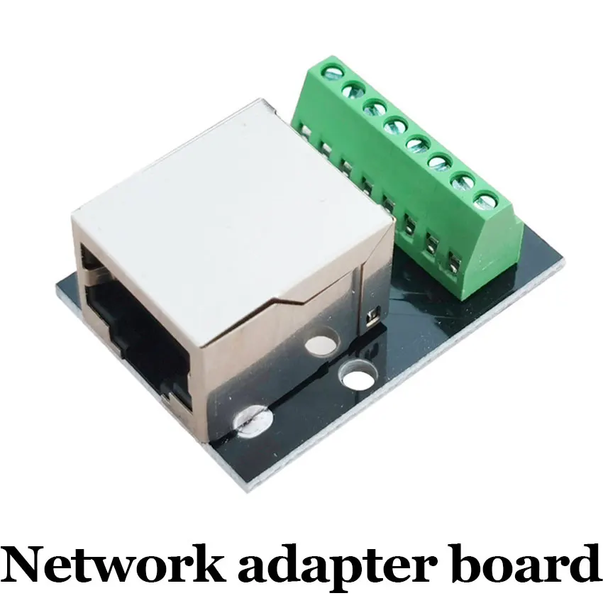 Gran oferta, 1 Uds., placa de ruptura de conector hembra Ethernet RJ45, placa de conector de 2,54 Mm, Terminal adaptador de red blindado