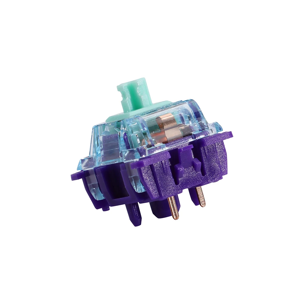 Teclado mecánico GK61 Anne Pro 2, conmutador Gopolar Azure Dragon, V3, 5 pines, 63g, 18mm, resorte de dos etapas, Lubed de Gateron - imagen 2