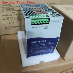 MEAN WELL WDR-480-24 – Fuente de alimentación para carril DIN 480 W