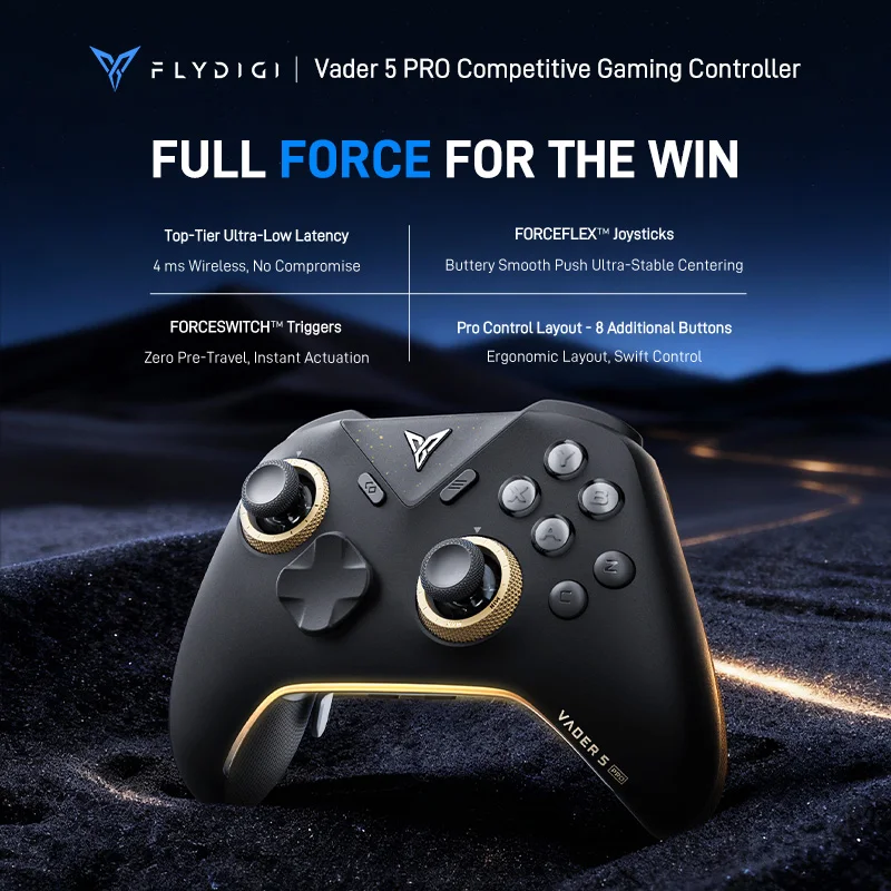 Nuevo controlador de juegos Flydigi Vader 5 Pro FORCESWITCH ™   Triggers 8 Botones adicionales Gamepa de latencia ultrabaja de nivel superior - imagen 2