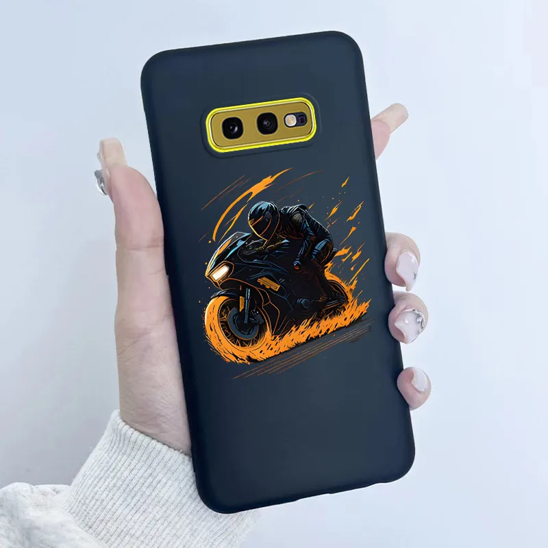 Para Samsung Galaxy S10e funda de teléfono diseño de niñas de flores carcasa trasera de silicona suave TPU para Galaxy S10E S10 E SM-G970F/DS - imagen 4