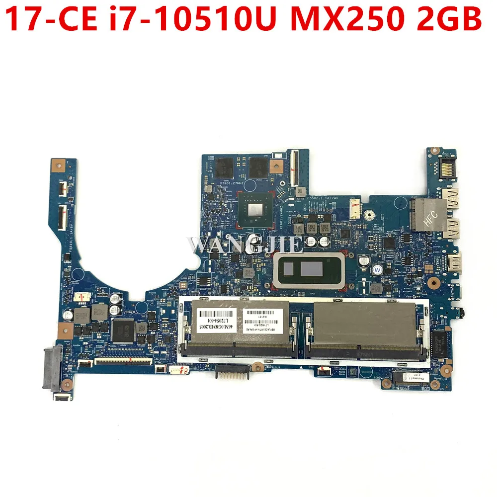 Para HP Envy 17-CE placa base de computadora portátil i7-10510U CPU Nvidia MX250 2GB GPU L71620-601 18739-1 100% en funcionamiento - imagen 2