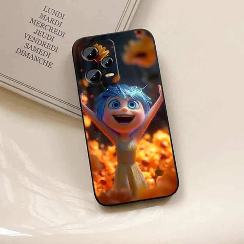 Arte Disney Inside Out lindo para Xiaomi Redmi Note 14 13 12S 11E 11 11S 11T Pro Plus 4G 5G negro suave TPU funda de teléfono - imagen 3