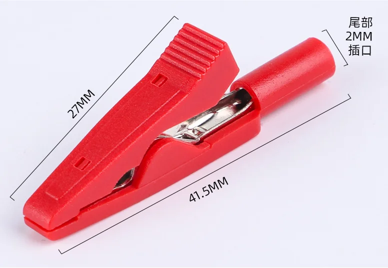 La abrazadera de electrodo de trabajo de cocodrilo puede contener piezas de muestra de trabajo como grafito, metal, papel carbón, etc. - imagen 4