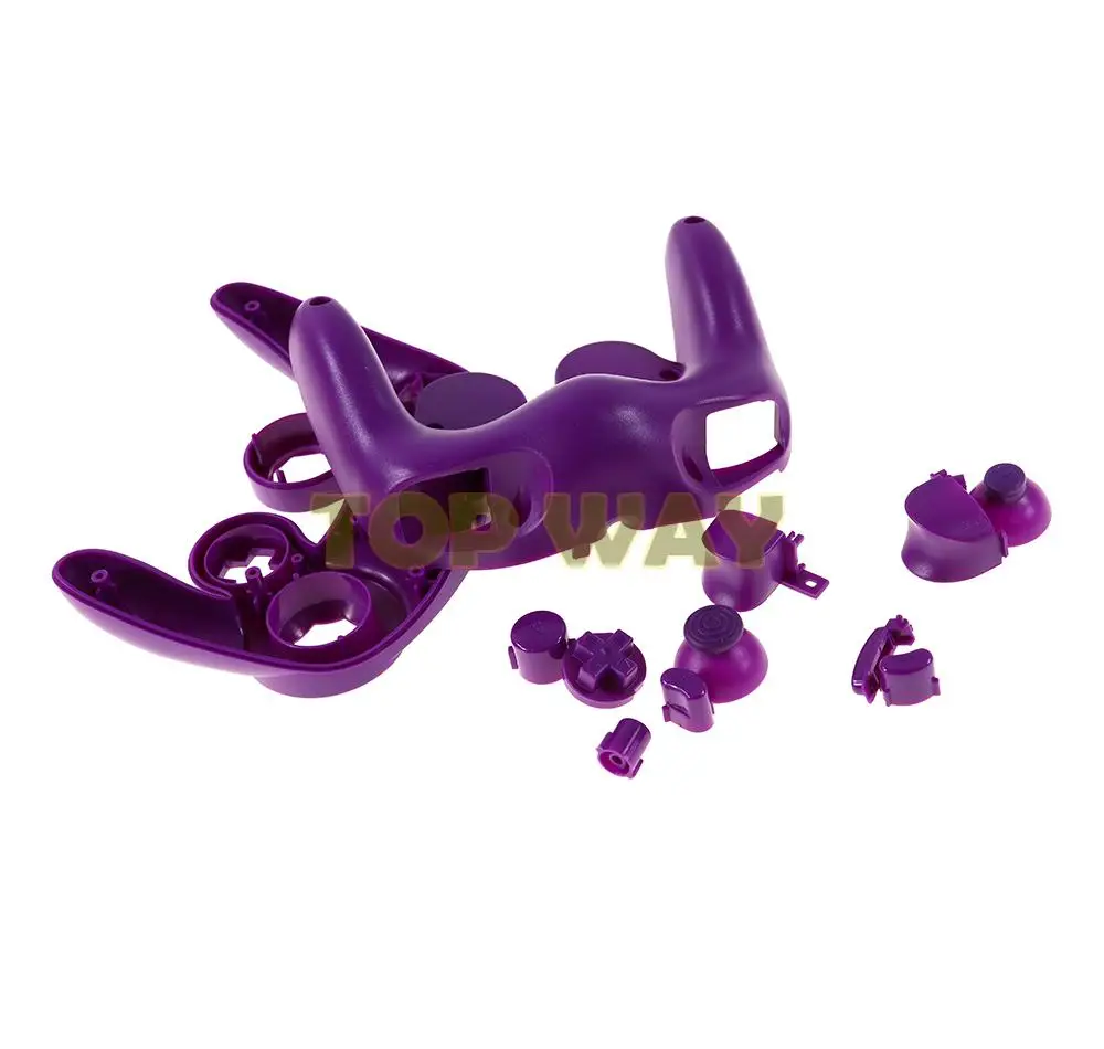 1 Juego de accesorios protectores para Nintendo NGC Gamecube, cubierta de carcasa transparente, carcasa de botón con mango - imagen 4