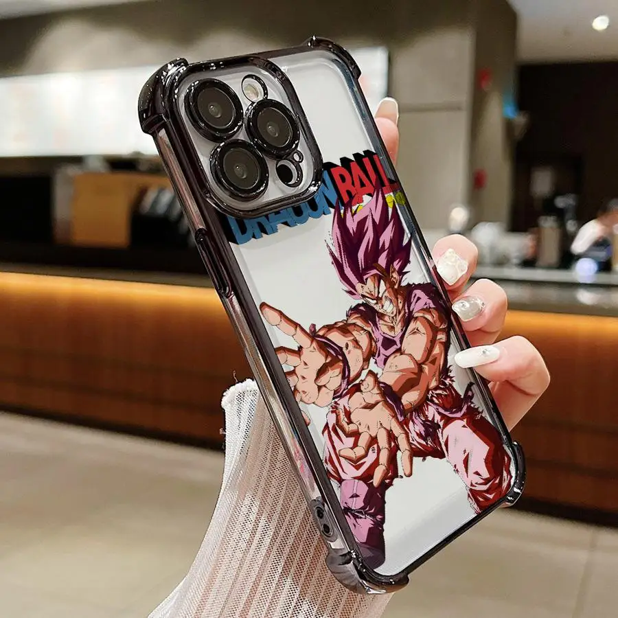Funda de teléfono suave para iPhone 16e 13 12 11 Pro Max 16 15 14 Plus 17 Air Japan Dragon Ball Son Goku - imagen 3