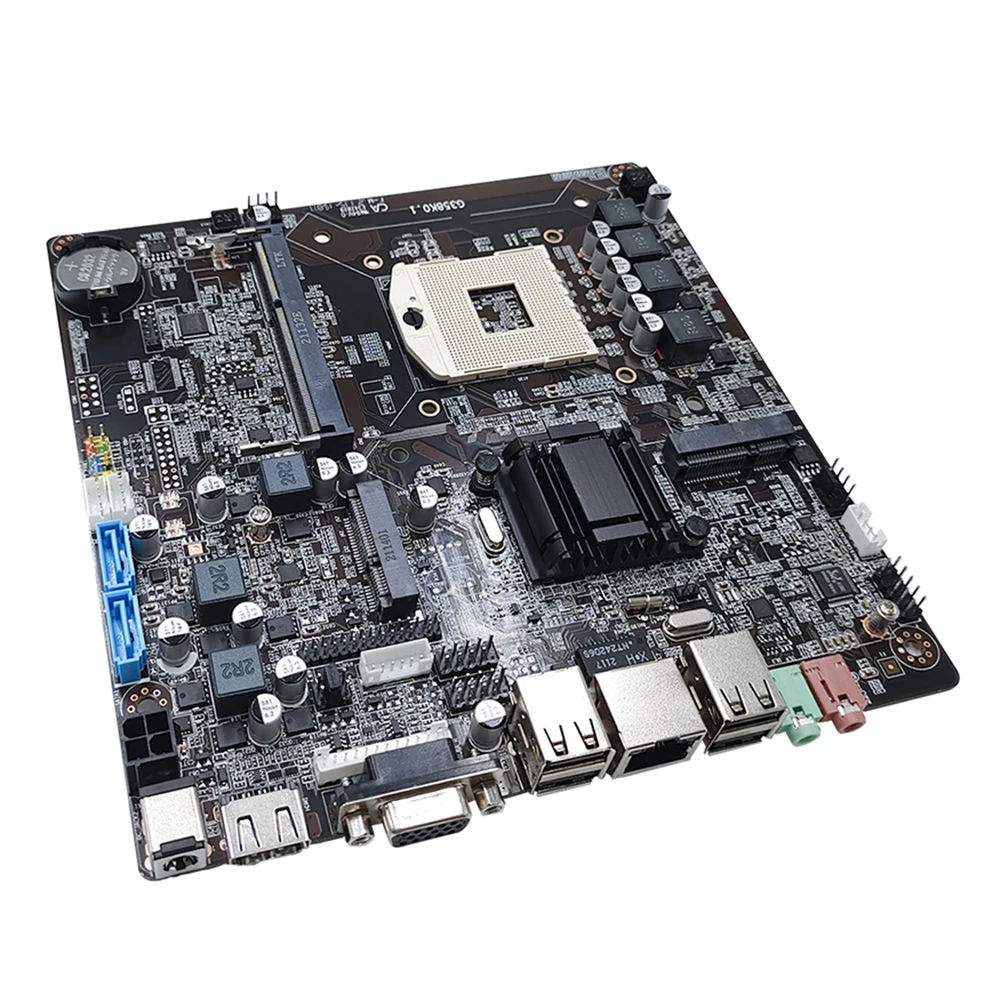 Placa base de ordenador HM65, Compatible con DDR3 1066/1033/1600, LGA988, todo en 1, 16GB de memoria, M.2, SATA, MSATA, USB2.0, VGA, HDMI