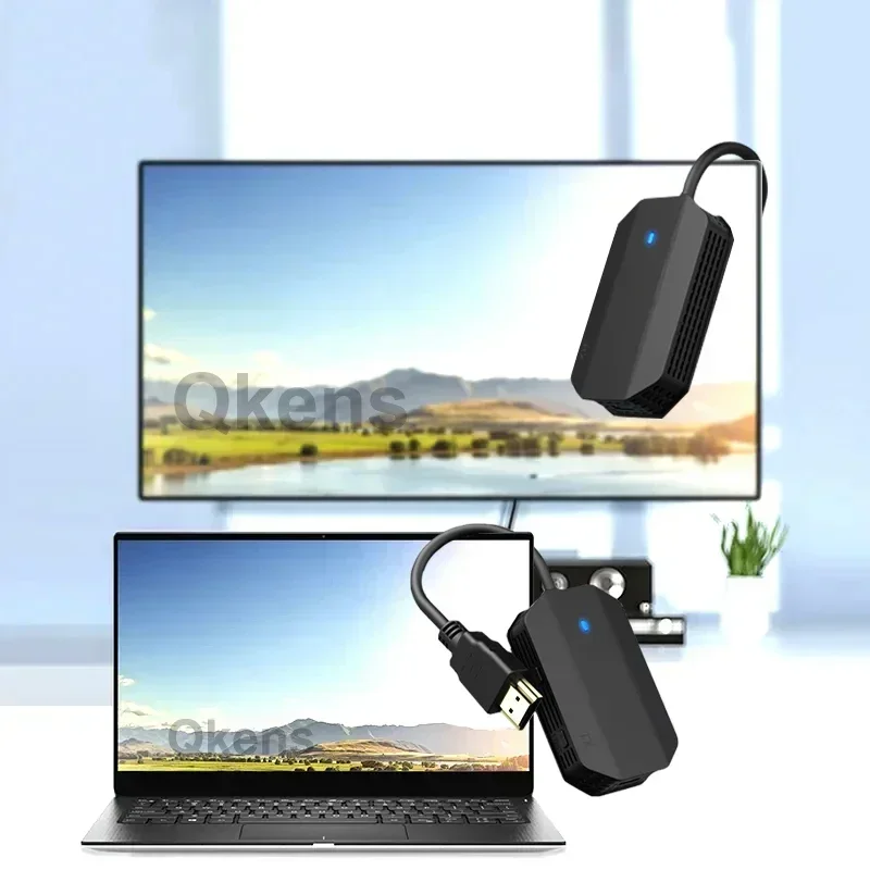Extensor HDMI inalámbrico de 30m, transmisor y receptor de Audio y vídeo, adaptador de pantalla, transmisión para cámara, portátil, PC a proyector de TV