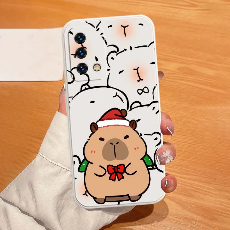 Capibara dibujos animados lindo para OPPO Ace2 A98 A96 A95 A94 A92 A9 A80 A78 A77 A76 A74 A73 A72 A60 A6 Pro funda de teléfono - imagen 5