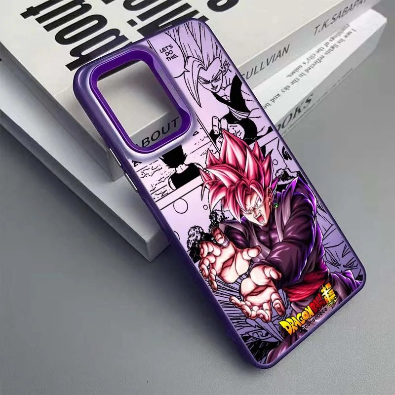 D-Dragon Ball Son Goku Manga funda para Xiaomi Poco X3 X5 X6 F5 F6 M6 Pro GT NFC Pro funda de teléfono plateada colorida - imagen 4
