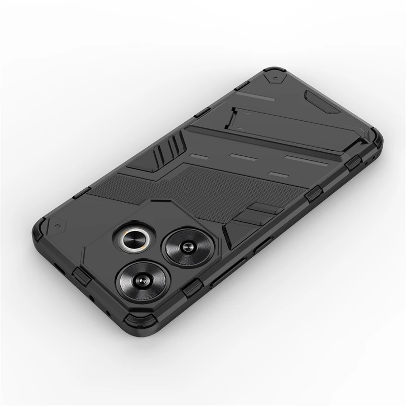 Funda a prueba de golpes para Xiaomi POCO F6, protector de silicona dura de lujo, soporte Invisible para teléfono, funda para POCO F6 Pro - imagen 5