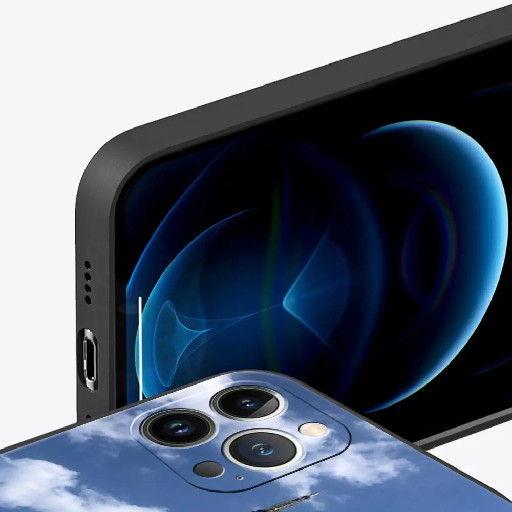 Funda de teléfono de lujo con bandera polaca para iPhone 17 Air 16 Plus 13 15 14 12 11 Pro MAX 7 8 SE, funda negra de TPU suave - imagen 4