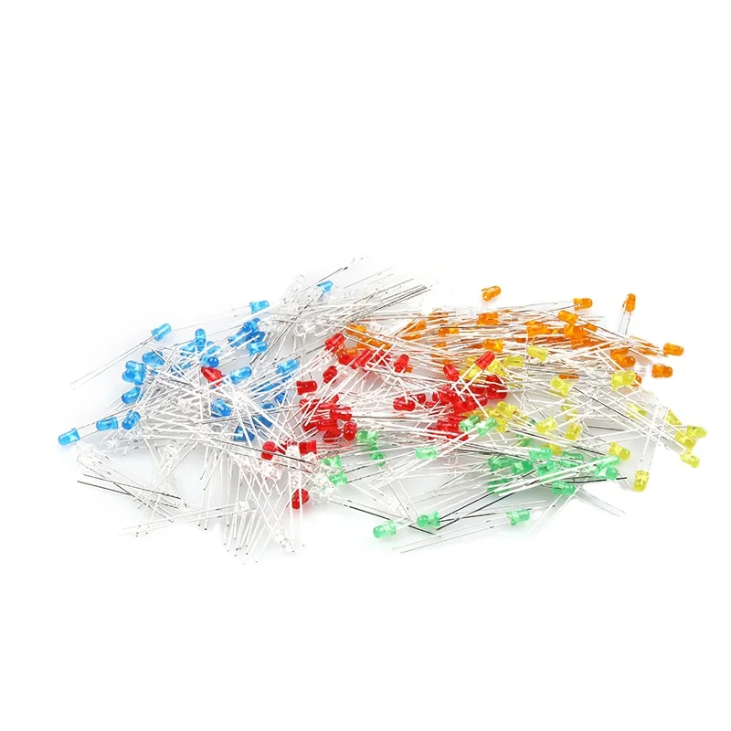 Diodo emisor de luz Led de 3mm y 5mm, de pelo rojo Luminotron/verde, verde/azul/amarillo/naranja/blanco, 50 unidades por lote - imagen 5