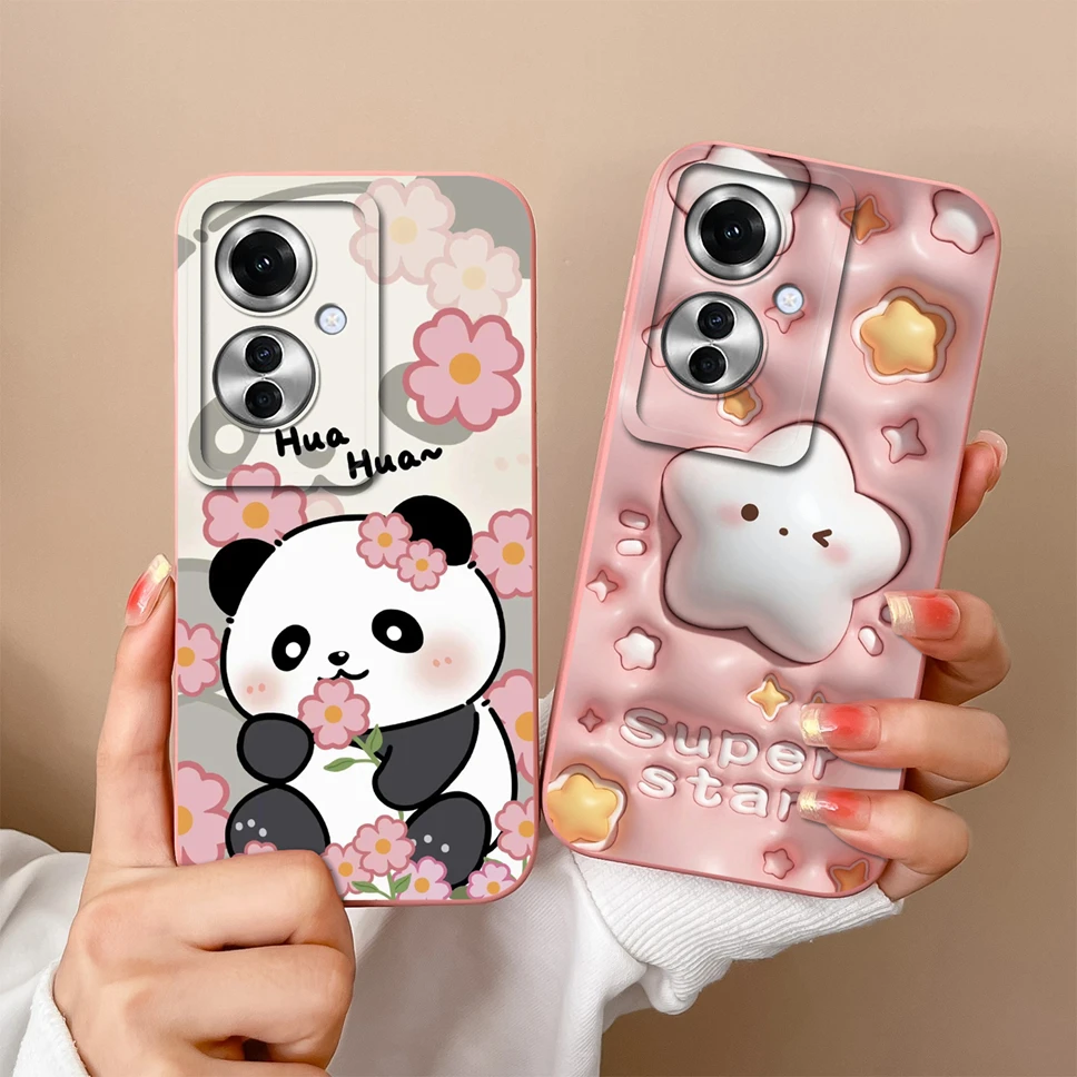 Funda suave para teléfono OPPO Reno11 F, Fundas protectoras antideslizantes de silicona líquida con bonito patrón curativo - imagen 5