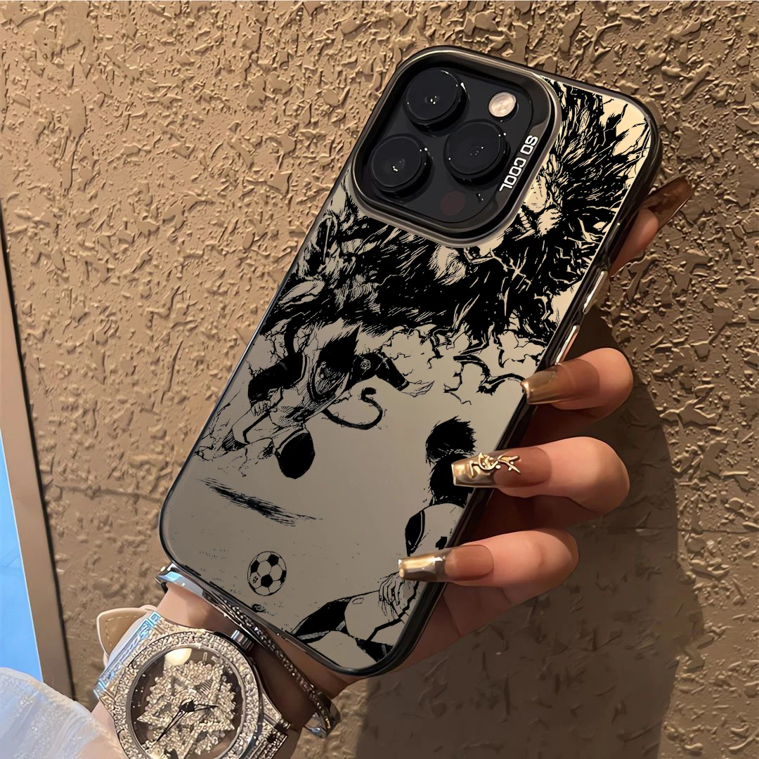 Funda de bloqueo azul de Anime japonés para Samsung A73, A72, A55, A54, A53, A35, A34, A33, A32, A30, A24, A23, A22, A14, A05, 4G, 5G, cubierta mate a prueba de golpes - imagen 2