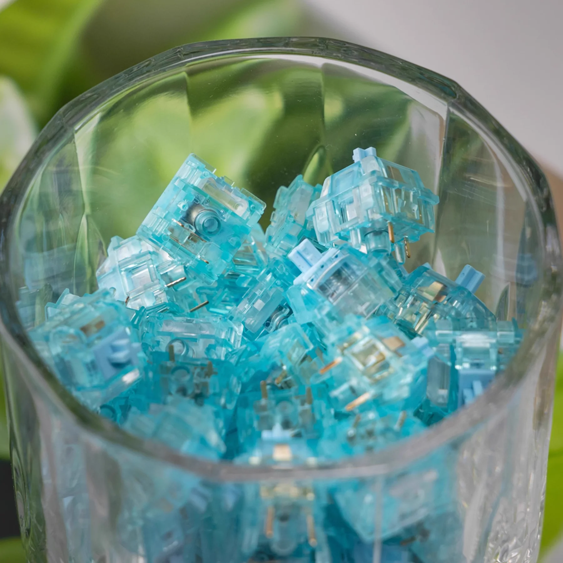 KTT X OFF STUDIO-interruptor silencioso de lágrimas azules, 43g, lineal, 5 pines, intercambio en caliente, vástago POM, interruptores silenciosos, Teclado mecánico, interruptor MX para juegos - imagen 3