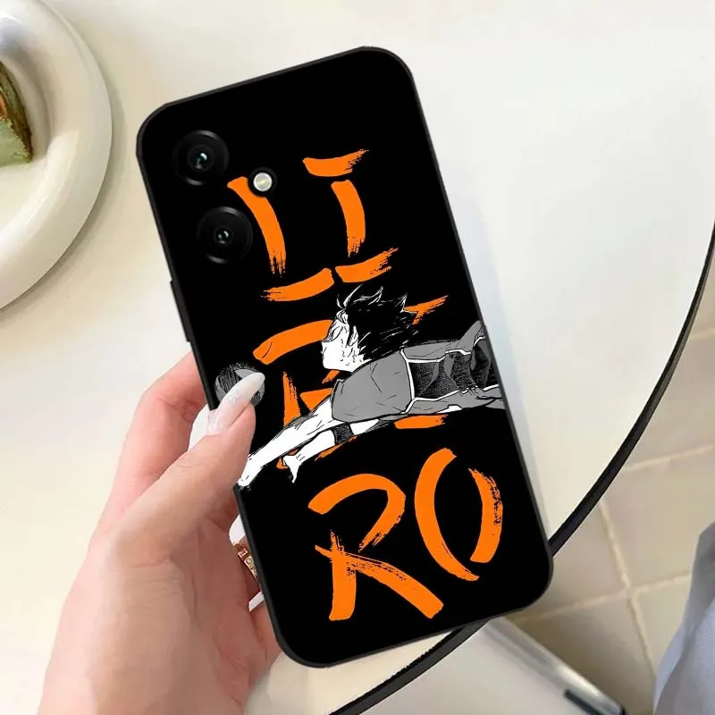 Funda de Anime Nishinoya Yuu para Honor Play 5T 50 4T 40 4 3 30 20 Magic 7 6 5 Lite Pro Plus Youth 5G funda de teléfono negra - imagen 2