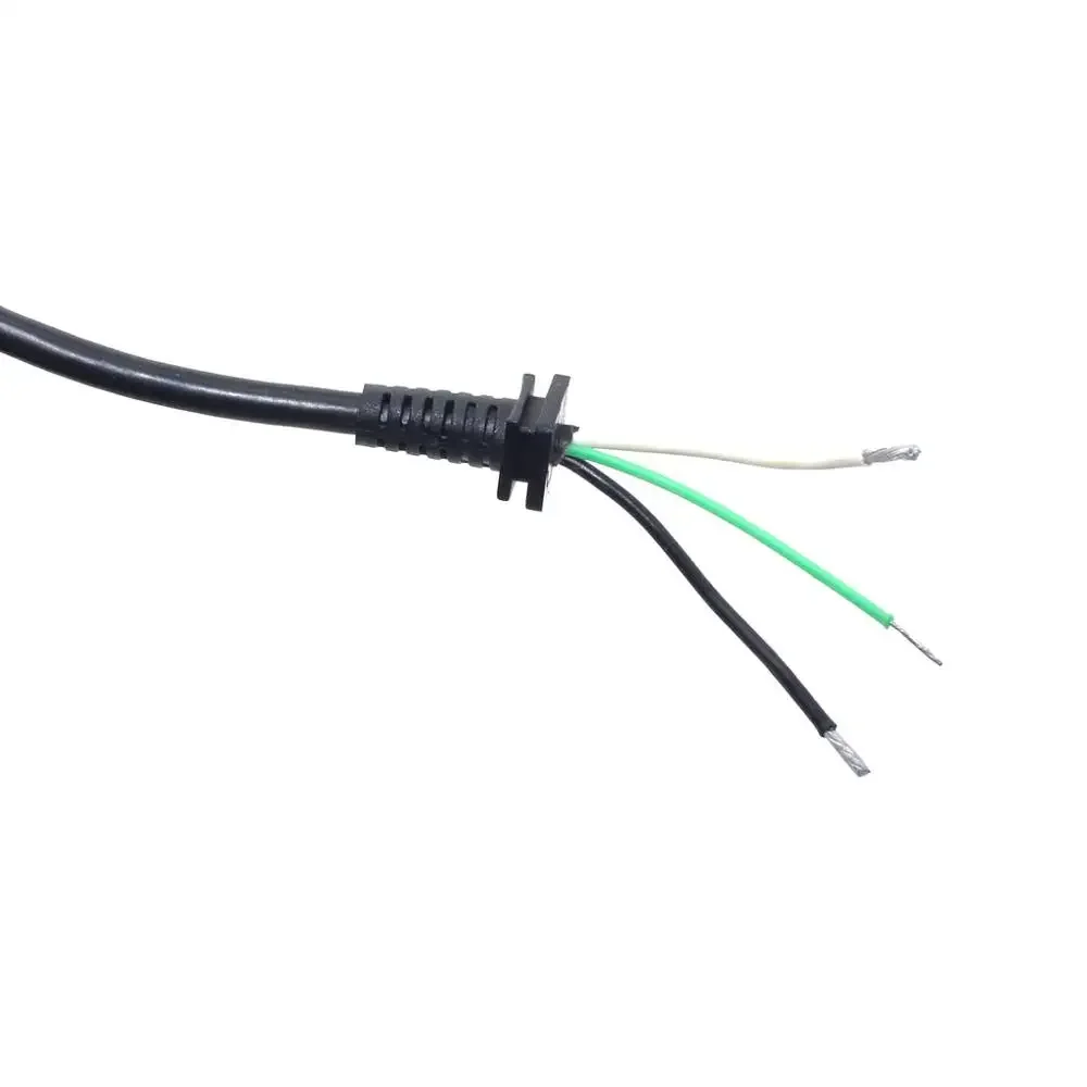 Cable conector de clavija de punta CC de cobre 18AWG para adaptador de cargador de portátil Dell HP Pin negro 7,4x0.0 con luz LED 1,8 M - imagen 4