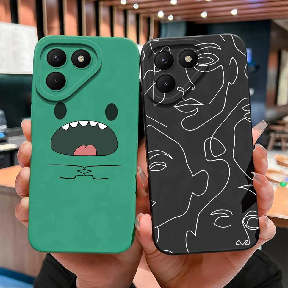 Para Tecno Pova 7 Pro Ultra 4G 5G Funda de teléfono patrones de diseño divertido carcasa de silicona líquida suave y suave para Tecno Pova7 Funda Coque - imagen 3