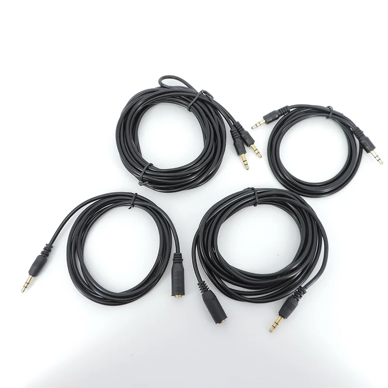 10 Uds 1,5/3/5m macho a hembra 3,5mm Jack macho a macho Cable de extensión auxiliar estéreo Cable de Audio para teléfono auriculares q1 - imagen 5