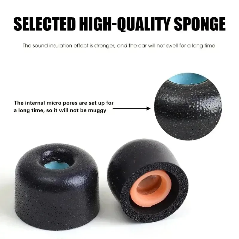 Almohadillas de espuma viscoelástica para WF-1000XM4 Sony, tapones de repuesto para los oídos, tamaño S/M/L, 3 espumas, accesorios para auriculares - imagen 2