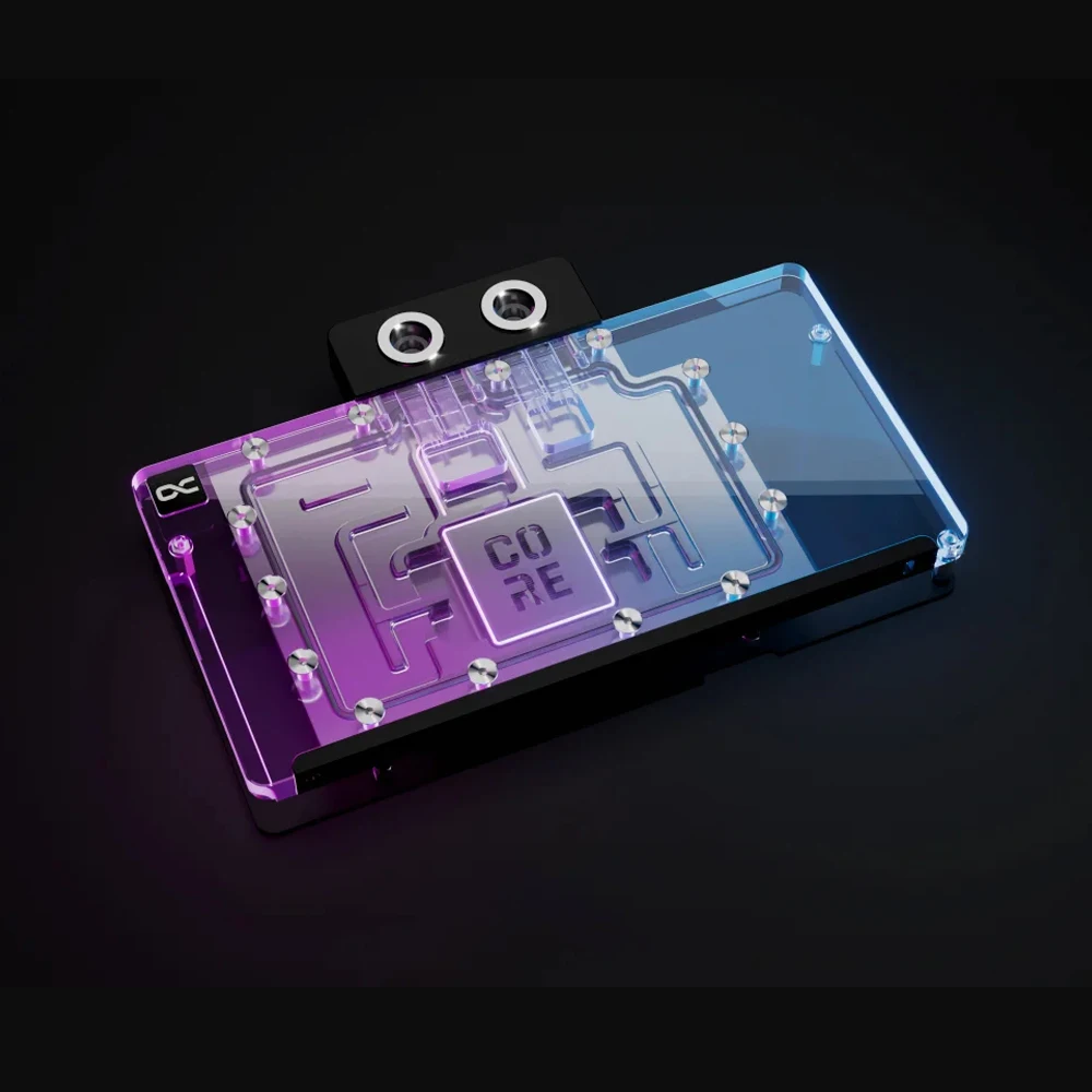Alphacool Core GPU Bloque de agua compatible con Asus Prime Radeon RX 9070/9070XT OC, TUF Gaming Radeon RX 9070 XT con placa posterior - imagen 4