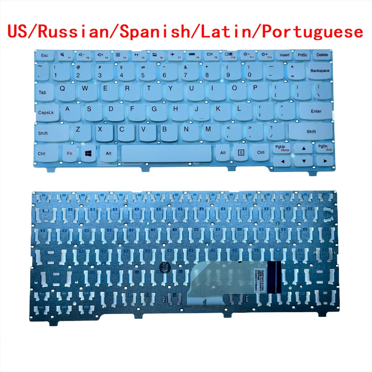 Teclado para portátil Lenovo ideapad 100S, 100S-11IBY, 100S-11, repuesto para ordenador portátil