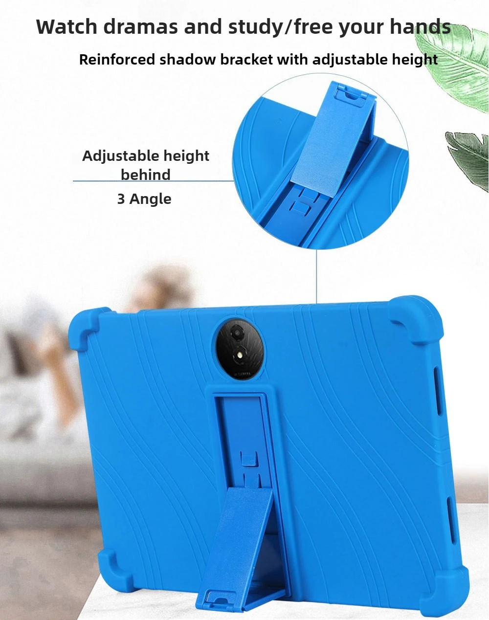 Funda para niños para tableta TCL NXTPAPER 11 Plus, carcasa protectora de silicona suave de 11,5 pulgadas de cuerpo completo a prueba de golpes con soporte - imagen 4