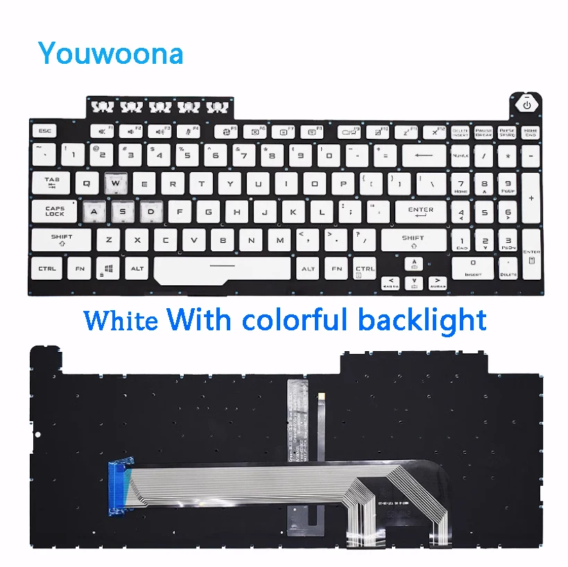 Nuevo teclado de ordenador portátil para Asus TUF 1 2 Flying Fortress 8 FA506H FX506 FX706L FA706 - imagen 3