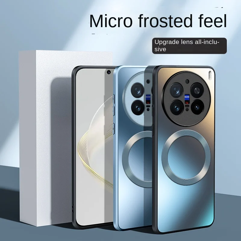 Para VIVO X200 Pro funda dura mate magnética carga inalámbrica MagSafe funda protectora trasera para VIVO X200 Pro Mini X200Pro Shell - imagen 2