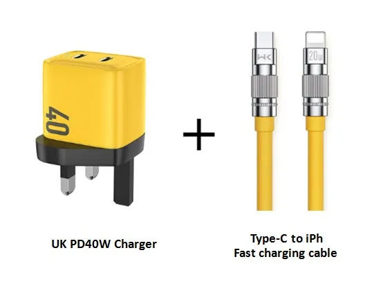UK Charger iPh Cable