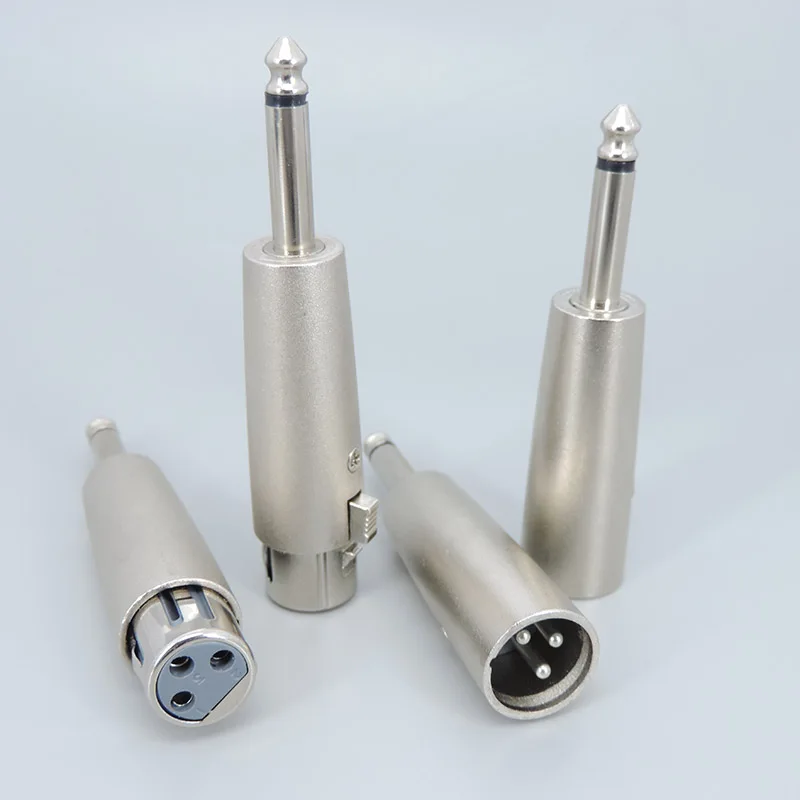 Adaptador de micrófono de 6,35mm, 6,5 a XLR, 3 pines, macho, hembra, convertidor de conector de Audio de 6,5mm, enchufe macho de alimentación, Mono RCA - imagen 5