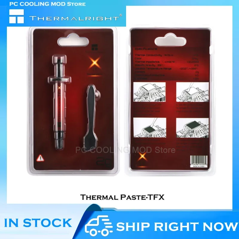 Thermalright-pasta térmica TFX 2g 6,2g 14,3 w/m-k no conductora para CPU, GPU Cooler Notebook/ordenador, grasa de alta conducción