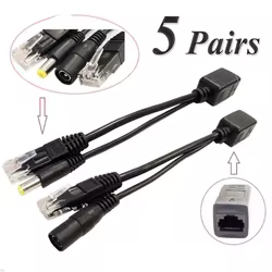 Cable Adaptador Divisor POE 5,5x2,1mm - 5V/12V/24V/48V