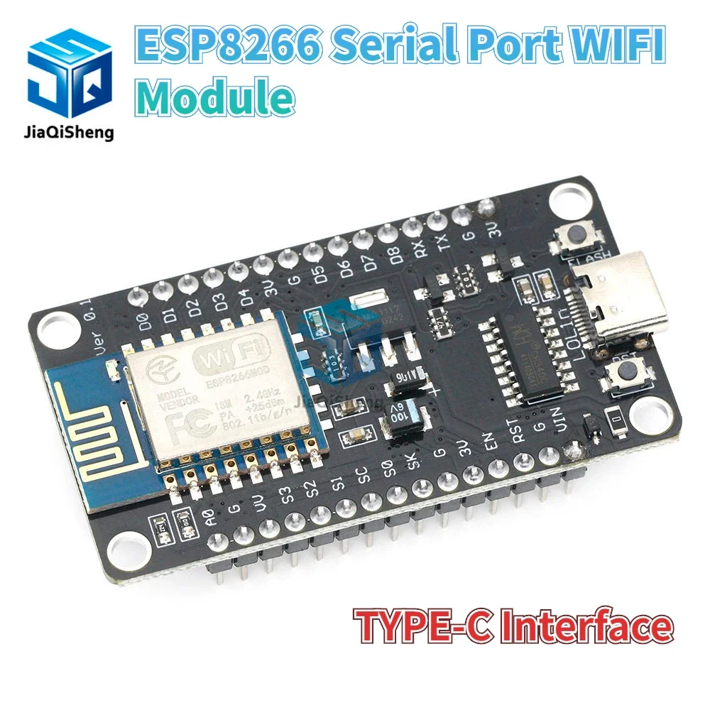 Módulo wifi de puerto serie ESP8266 NodeMCU Lua V3 Internet de las cosas, placa de desarrollo, interfaz de TYPE-C CH340