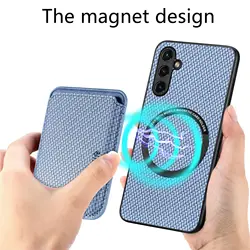 Funda magnética con tarjetero desmontable para Samsung Galaxy