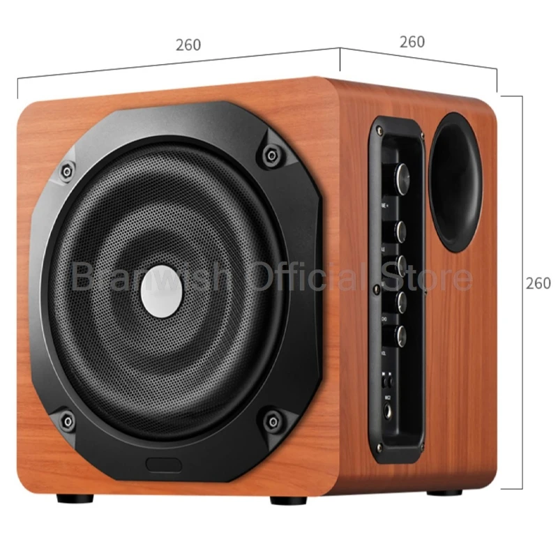 1 altavoz de 6,5 pulgadas 180W con 2 uds altavoces satélite 5,0 Bluetooth caja de sonido HIFI soporte RCA USB TF para Karaoke de cine en casa - imagen 2