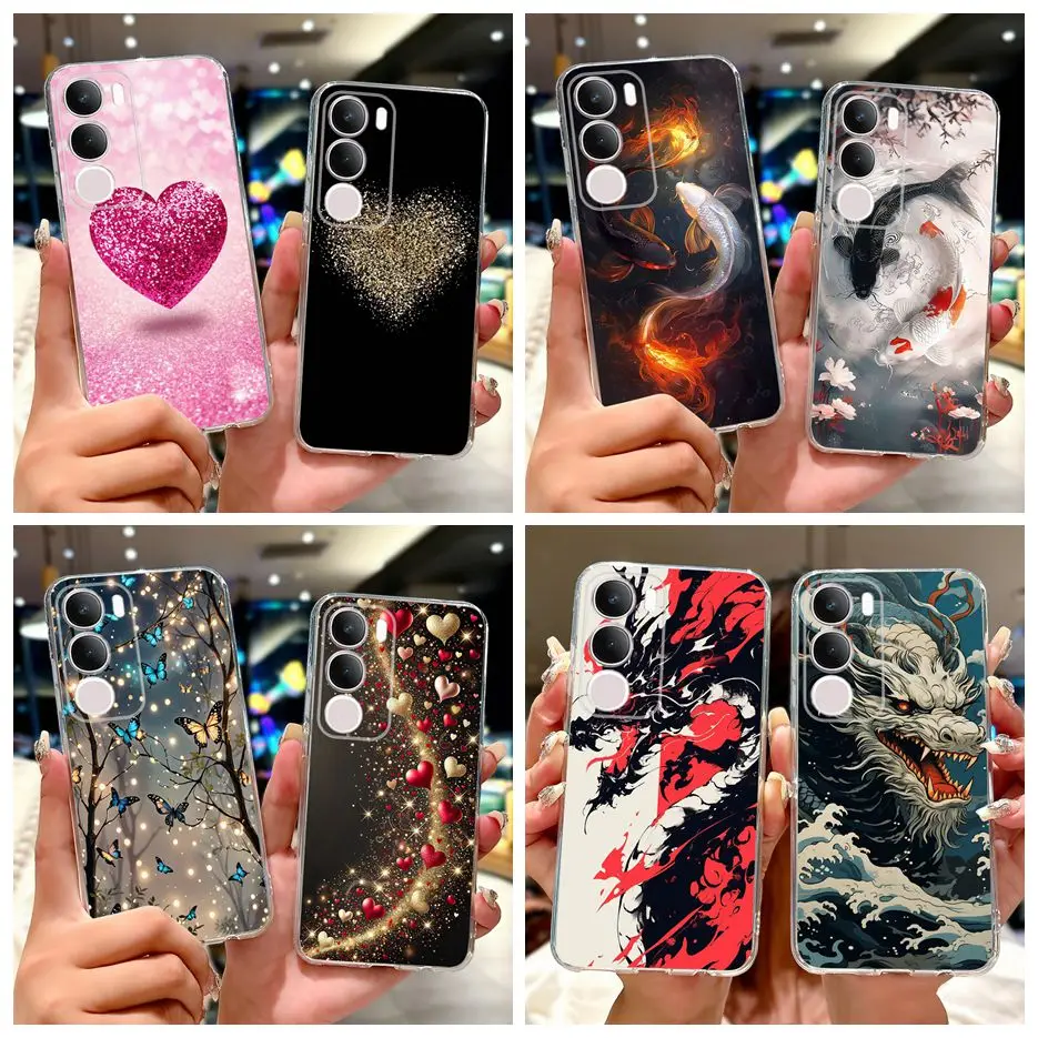 Para Vivo Y19s 4G funda V2419 funda pintada de moda Popular funda de teléfono de silicona suave para Vivo Y19s Y 19 s VivoY19s bolsas de cubierta trasera