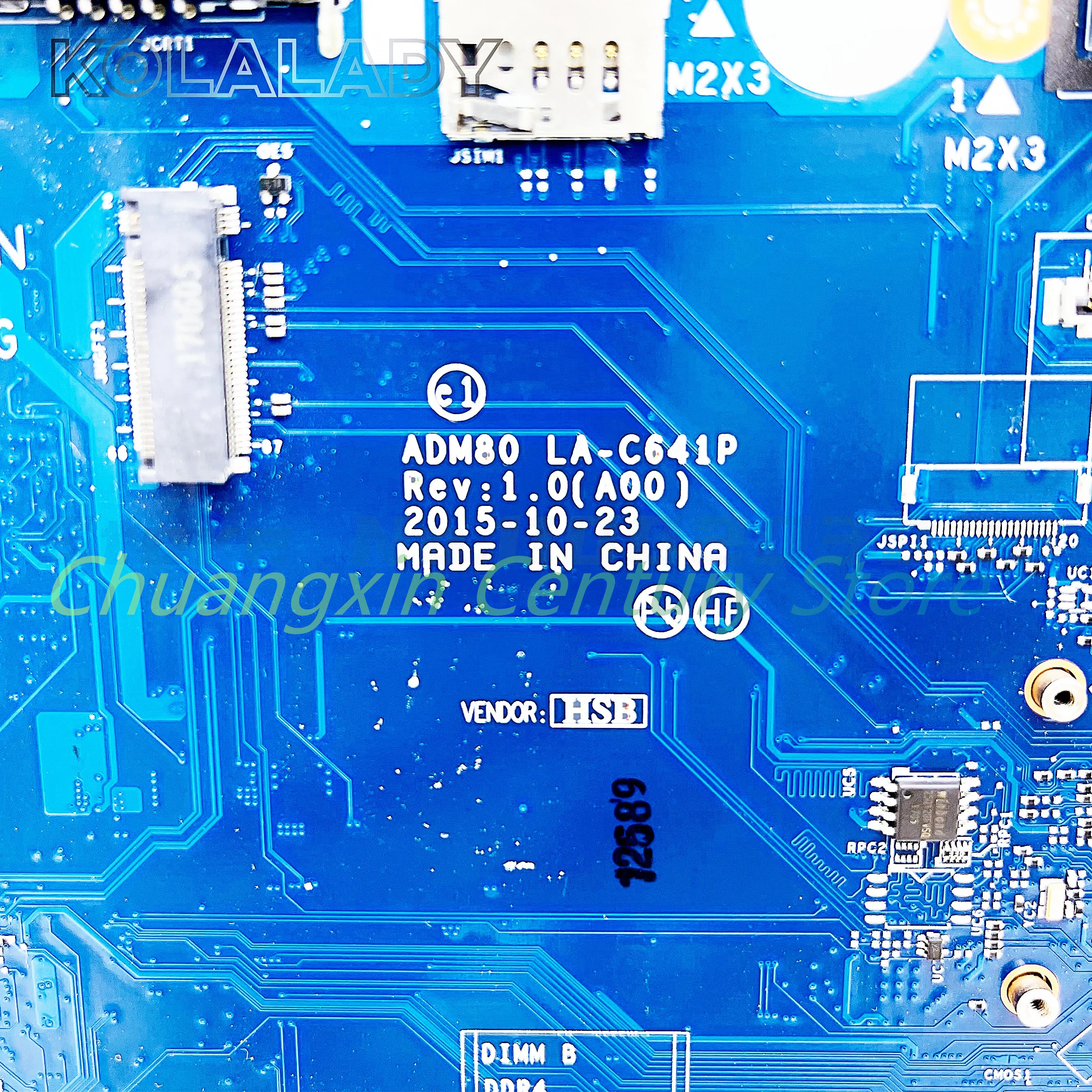 LA-C641P para la placa base del ordenador portátil DELL E5570 con CPU I3 I5 I7 y prueba de 100% está bien antes del envío - imagen 3