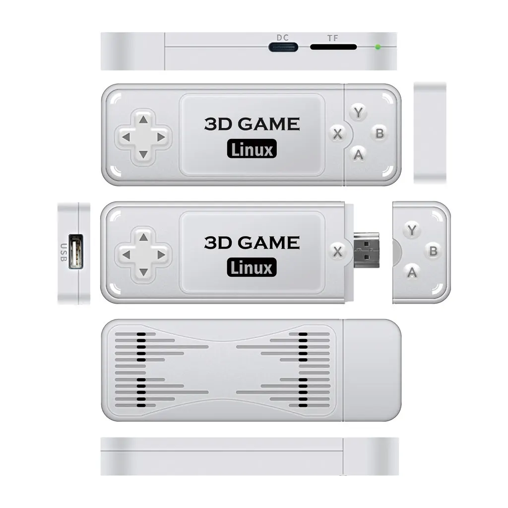 Ampown-consola de juegos Retro Y6 4K, 60fps, salida HDMI, baja latencia, GD10, TV, mando Dual, consola de juegos portátil para casa para GBA - imagen 5