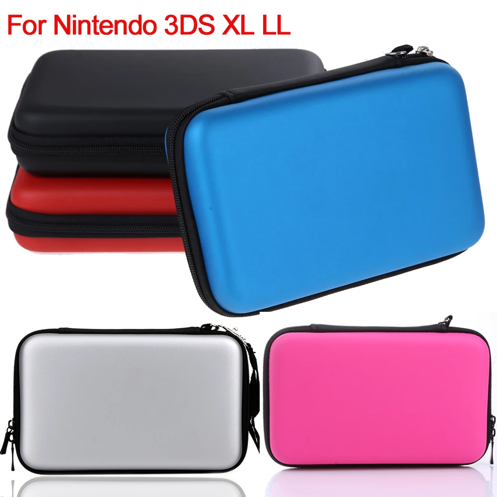 Estuche de transporte de EVA duro, bolsa para consola Nintendo 3DS XL LL, película protectora con cubierta dura para New 3DS XL 3DS LL