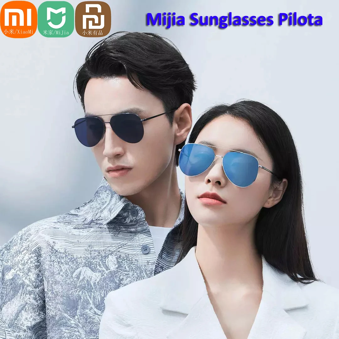 Xiaomi-gafas de sol Mijia, lentes de Aviador clásicas para conducir al aire libre, conductores de viaje, conducción, Anti-UV, sin tornillos