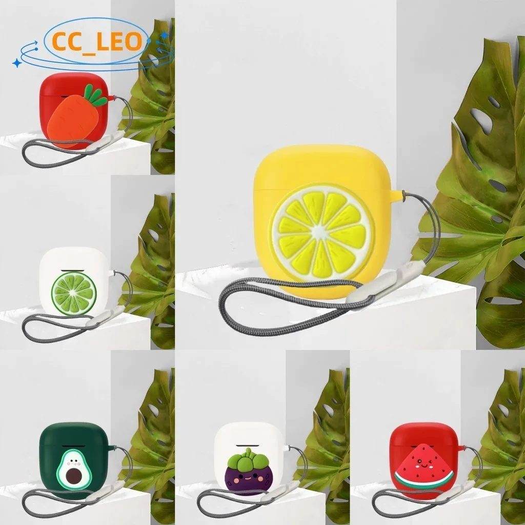 Funda protectora para Bose QuietComfort Ultra, bonita funda con cordón de aguacate, limón, oso de dibujos animados
