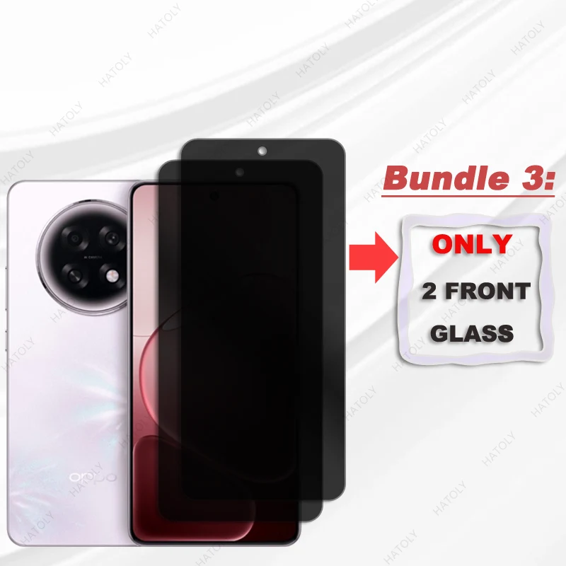 Protector de pantalla de privacidad para Oppo A6 GT 5G, vidrio antiespía para Oppo A6 Max 5G, Protector de lente de cámara, vidrio antideslumbrante - imagen 3