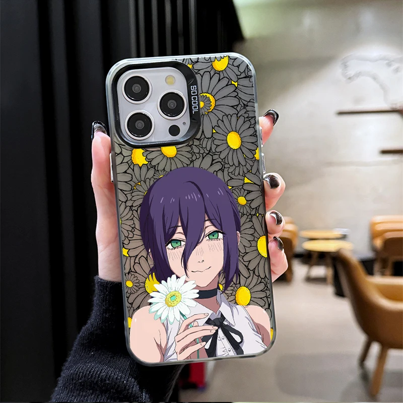 Funda esmerilada de Anime C-Chainsaw Mans para Xiaomi Redmi Note 14 13 12 10 Pro Plus 11S 14C 13C 12C 9C 11S K70 K60 A2 cubierta acrílica - imagen 5