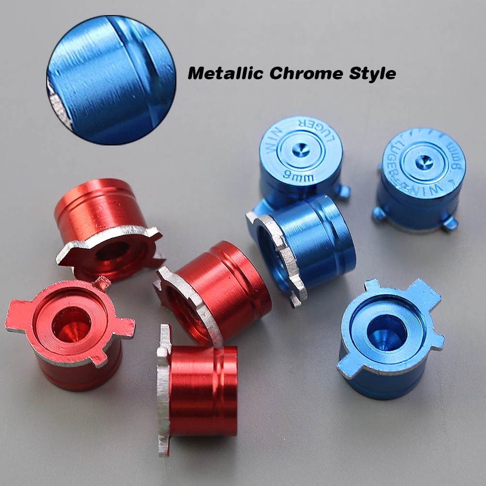 Botones ABXY de Metal para PS5, cubierta de Joystick analógico de aluminio para PlayStation 4, accesorios de mando, 1 piezas - imagen 4