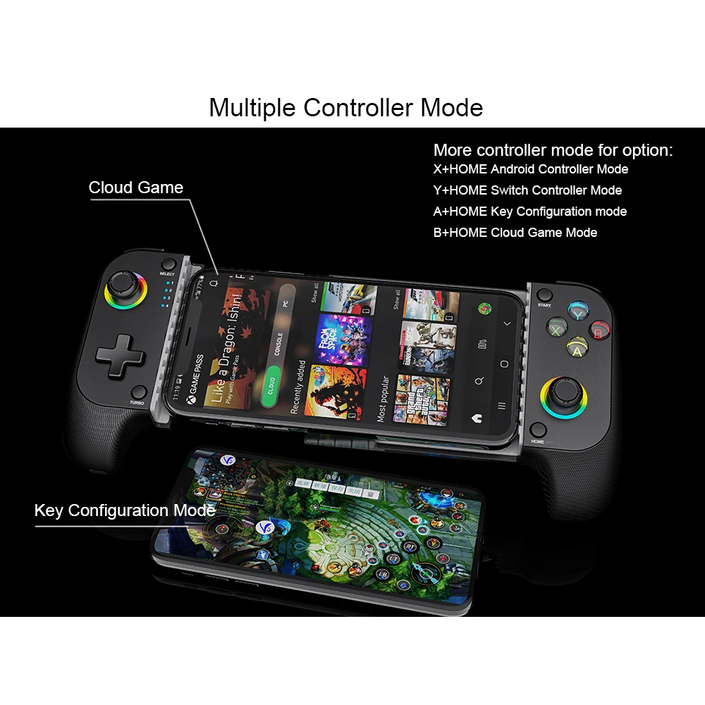 Controlador Bluetooth Gamepad para Switch PS4 PS3 móvil Android iPhone IOS PC TV Joystick Control inalámbrico de juegos almohadilla de juego teléfono - imagen 4