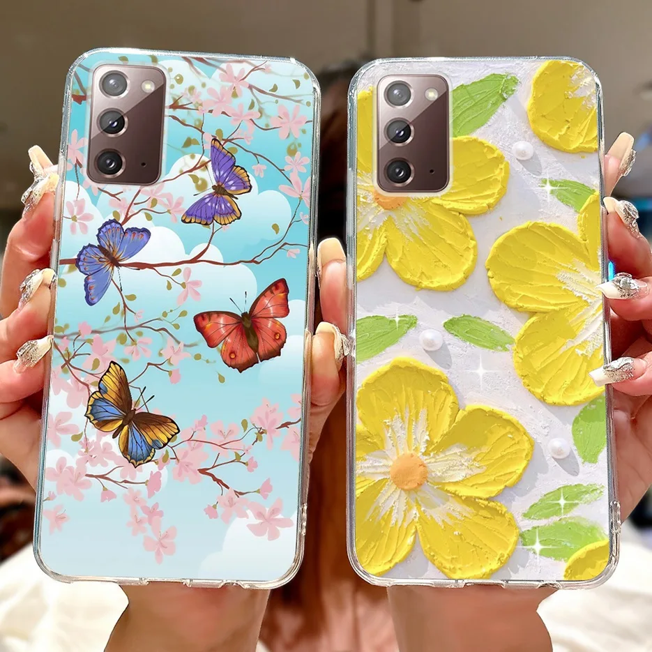 Para Samsung Galaxy Note 20 funda Note20 Ultra nueva funda pintada de lujo funda de teléfono delgada suave para Samsung Note 20 Ultra 4G 5G Shell - imagen 5